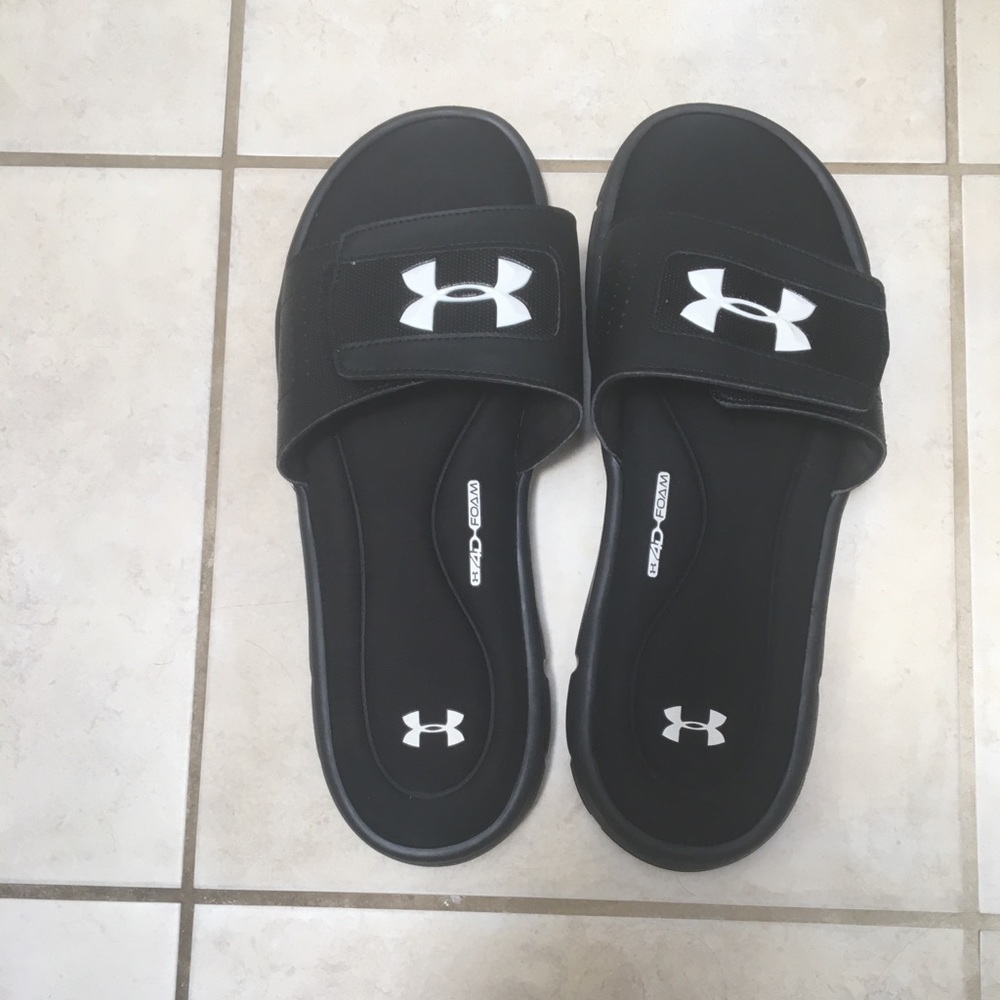 New Under Armour slides size 11